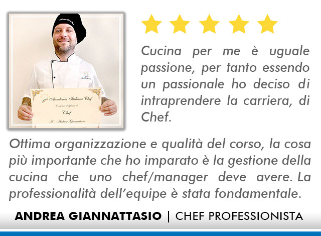 Corso Chef a Milano Opinioni - Giannattasio