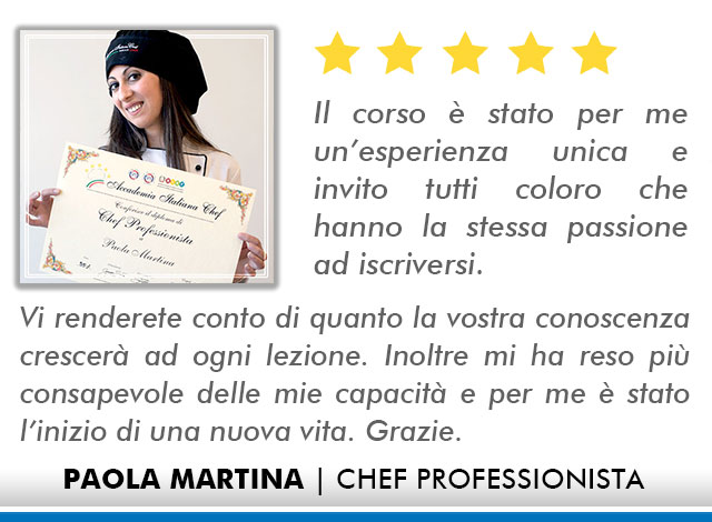 Corso Chef a Milano Opinioni - Martina