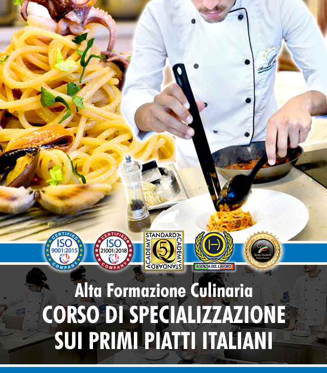 Scuola di Cucina a Milano: Corso Maestro della Pasta e Primi Piatti Italiani.